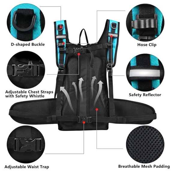 Lunidry Hydration Backpack with bladder NEW without tags - Picture 7 of 8